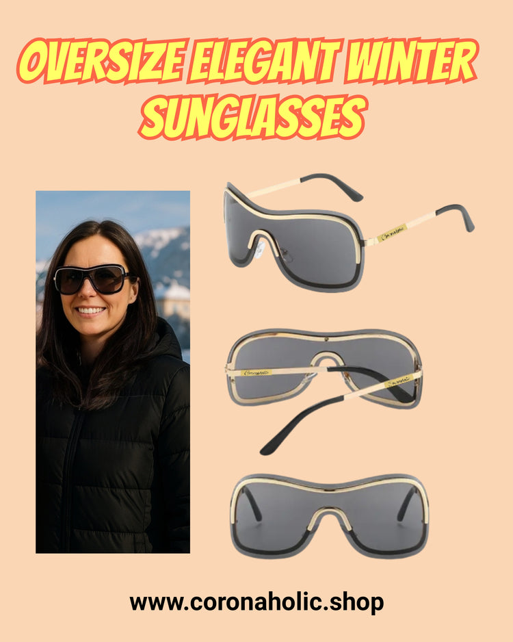 "Oversize Elegant Winter Sunglasses"