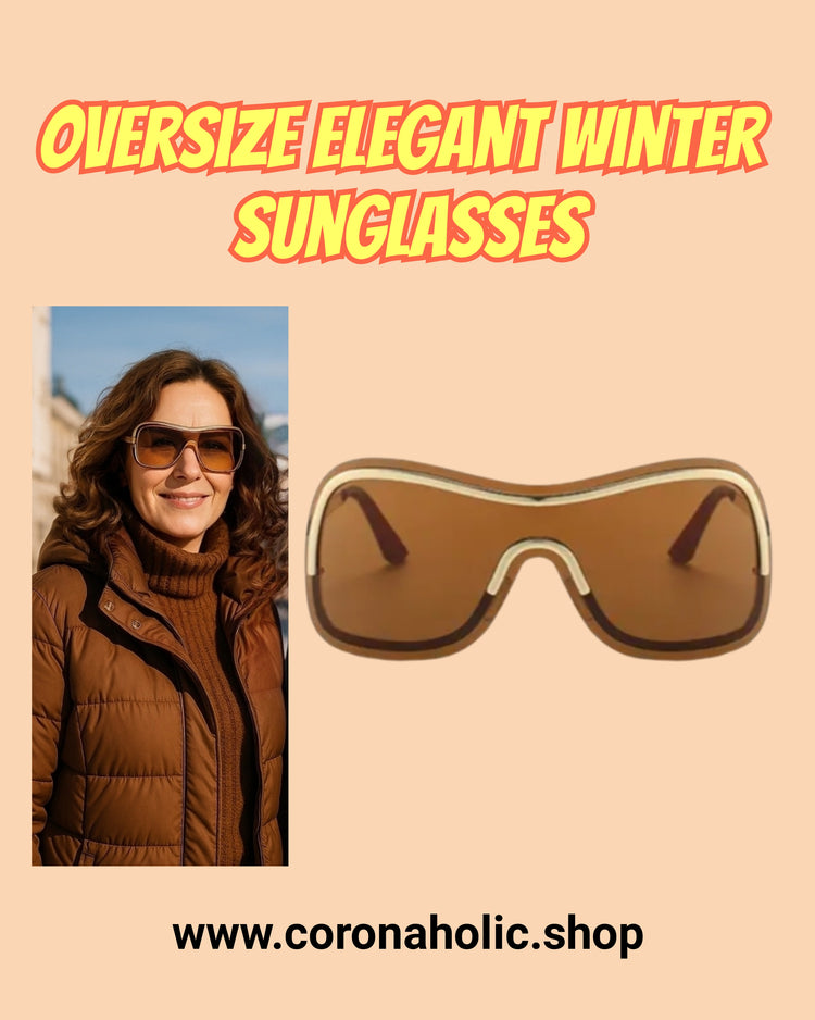 "Oversize Elegant Winter Sunglasses"