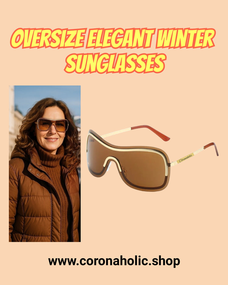 "Oversize Elegant Winter Sunglasses"