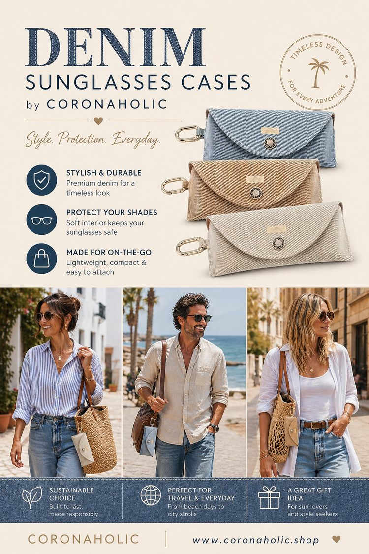 Demin Sunglasses Case

– Stylish Protection for Your Shades