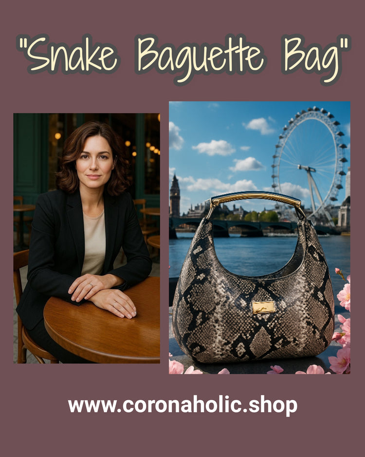 "Snake Baguette Bag"