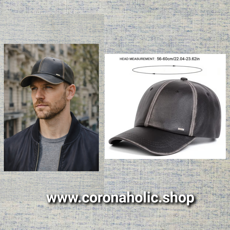 "Trendy Faux Leather Caps"