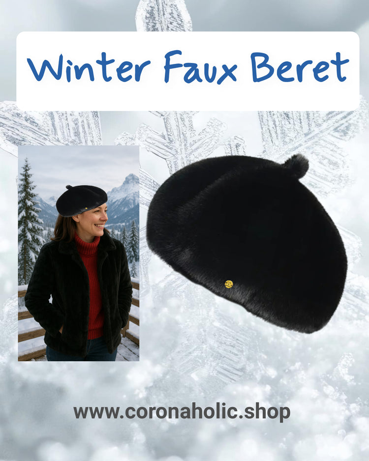 "Winter Beret Faux Hats"