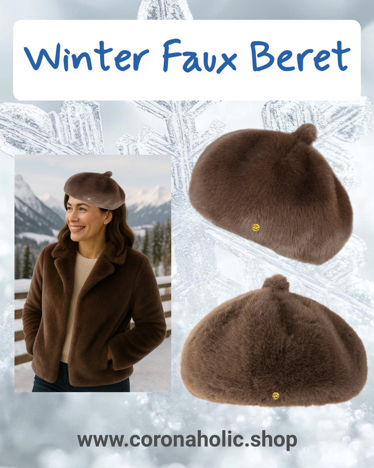 "Winter Beret Faux Hats"