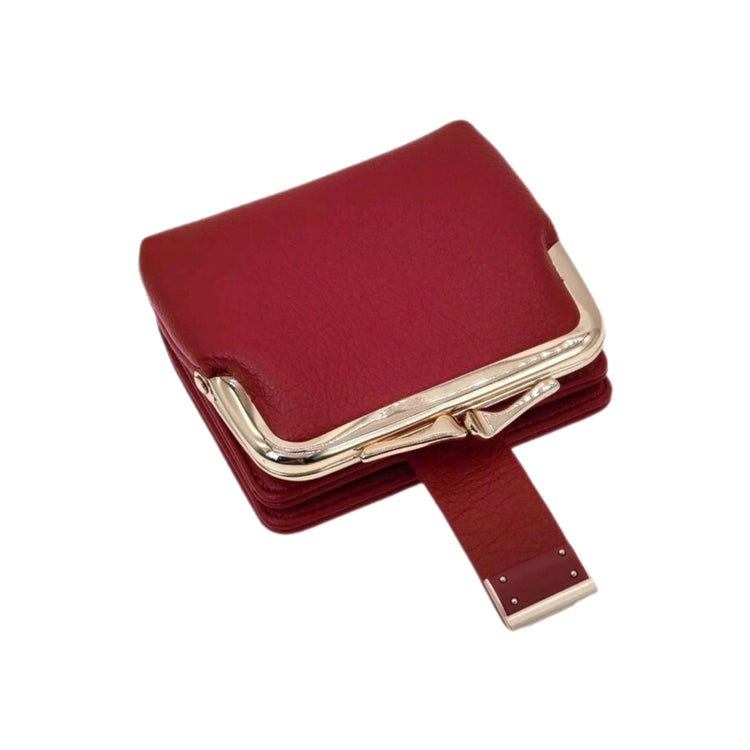 "Red Wallet with Coin Pocket"