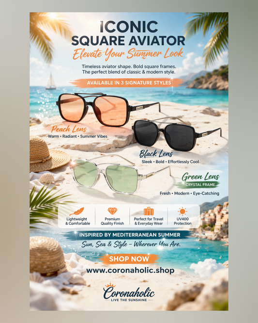 "ICONIC SQUARE AVIATOR"