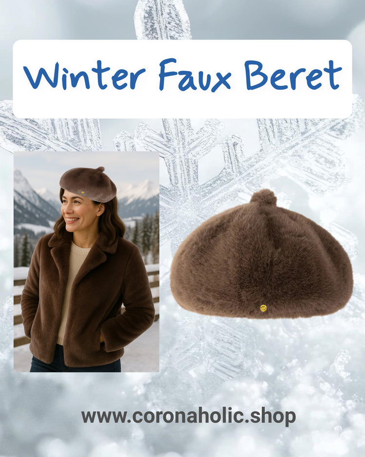 "Winter Beret Faux Hats"