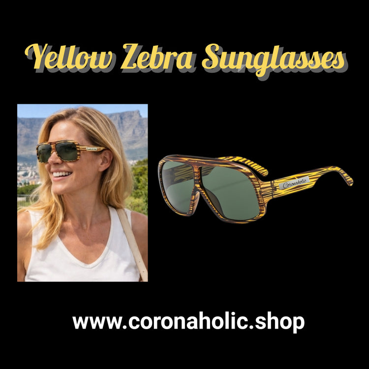 “Yellow Zebra Sunglasses streetwear fashion”