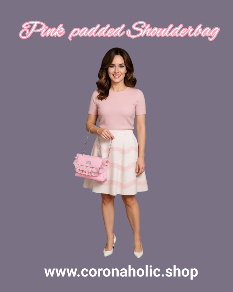 "Pink Padded Shoulderbag"