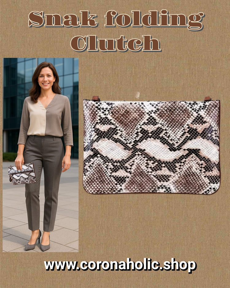"Snake folding Clutch"