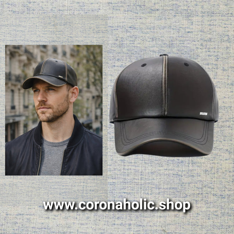 "Trendy Faux Leather Caps"