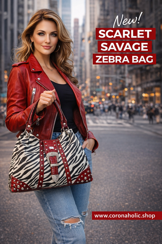 Scarlet Savage Zebra Bag – Bold Glam Statement Handbag
