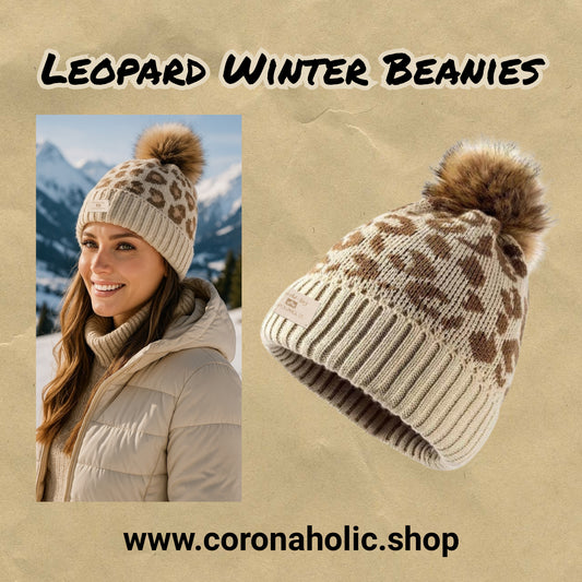 "Leopard Winter Beanies"