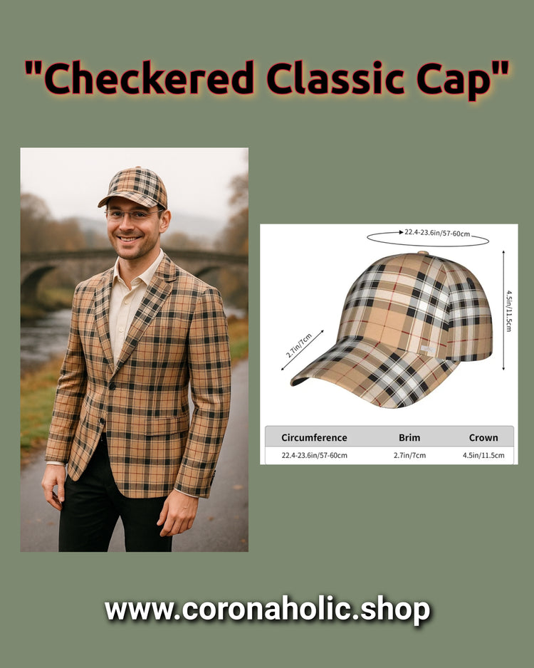 "Checkered Classic Cap"