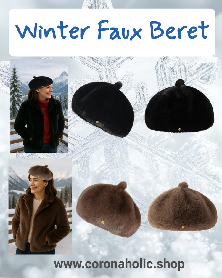 "Winter Beret Faux Hats"