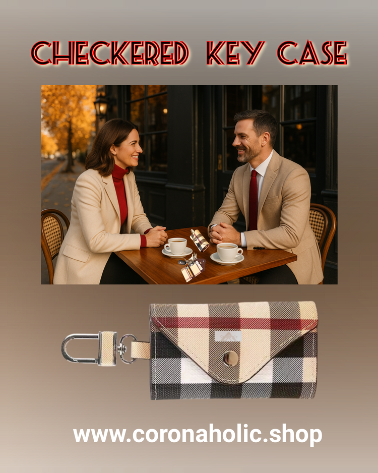 "Checkered Key Case"