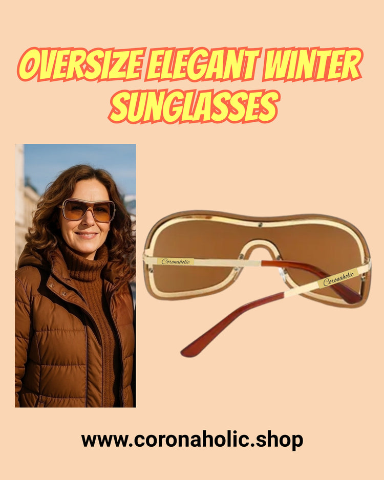 "Oversize Elegant Winter Sunglasses"
