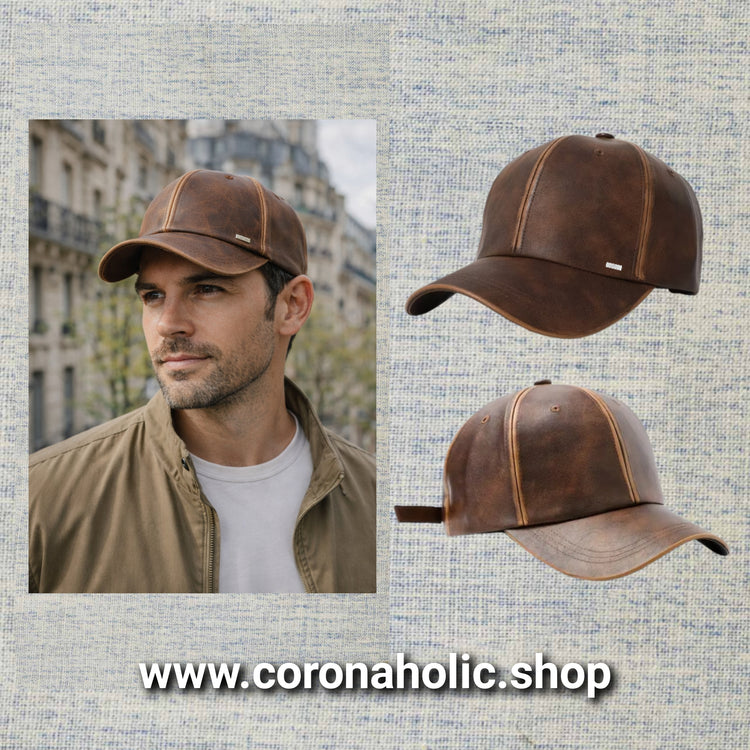"Trendy Faux Leather Caps"