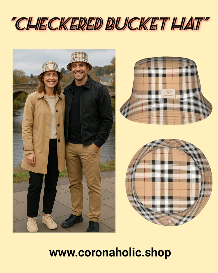 "Checkered Bucket Hat"