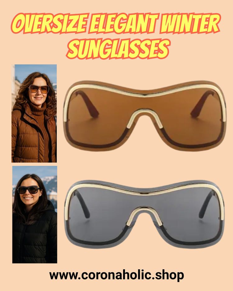 "Oversize Elegant Winter Sunglasses"