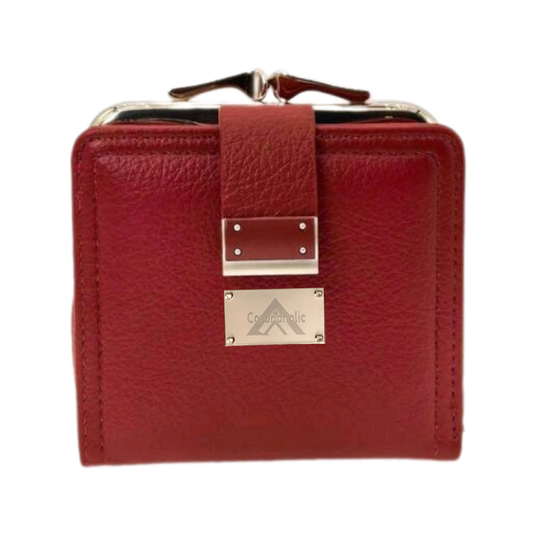 "Red Wallet with Coin Pocket"