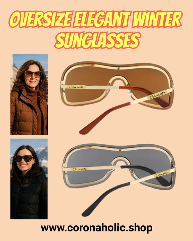 "Oversize Elegant Winter Sunglasses"