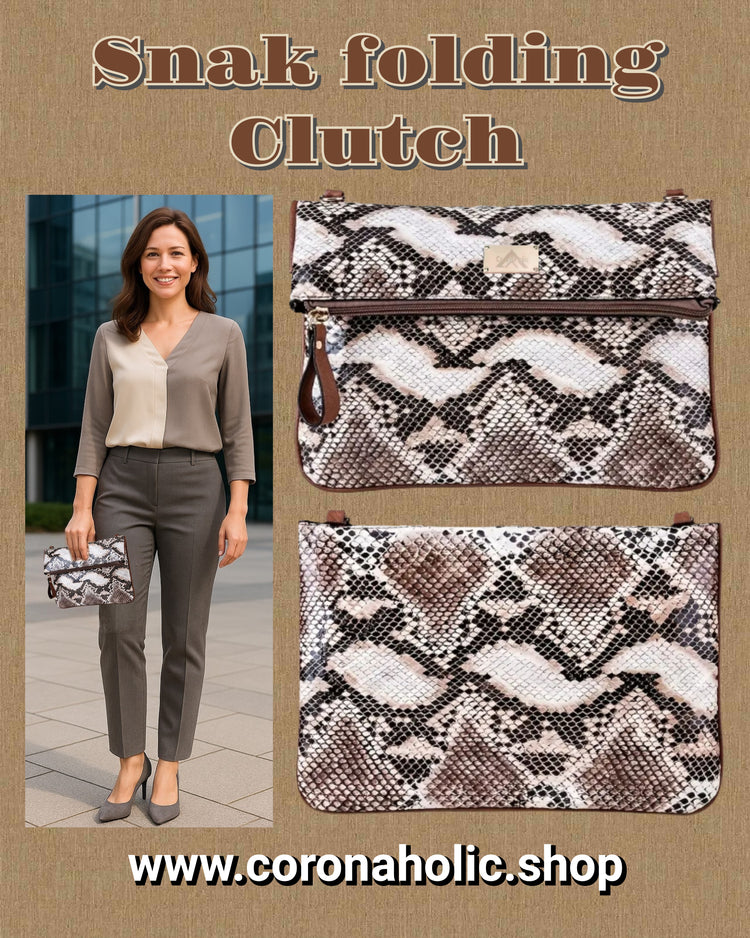 "Snake folding Clutch"