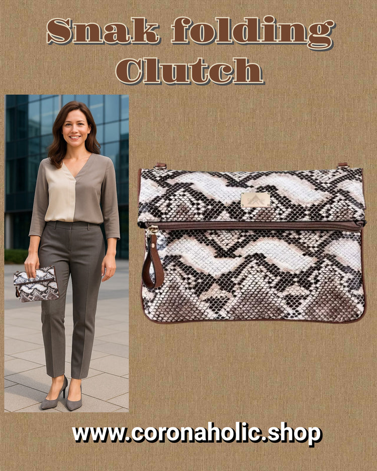 "Snake folding Clutch"