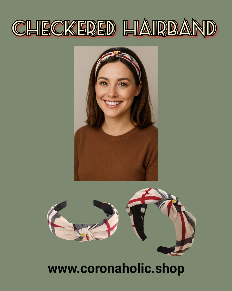 "Checkered Hairband"