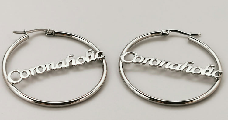 "CORONAHOLIC EARRINGS" made by Coronaholic Design&Label