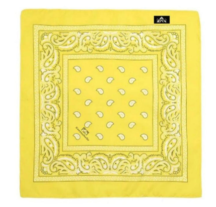"BANDANAS" with our patented Label on it