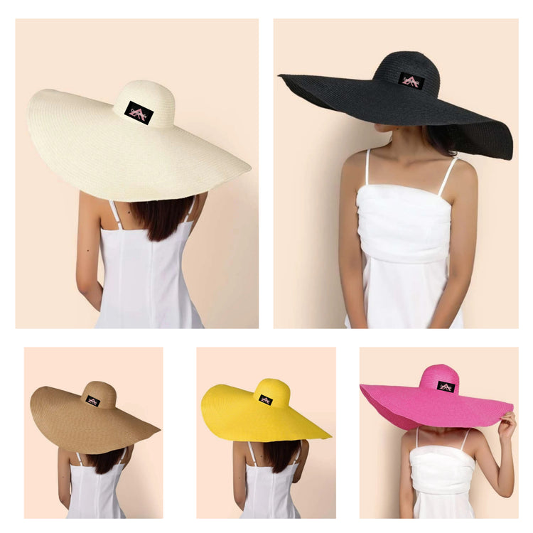 NEW COLLECTIONS

"BIG - STRAW HATS"

with our patented Label on it