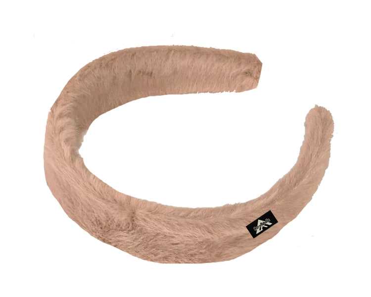 "Fluffy Plush Hairbands" with our patented Label on it
