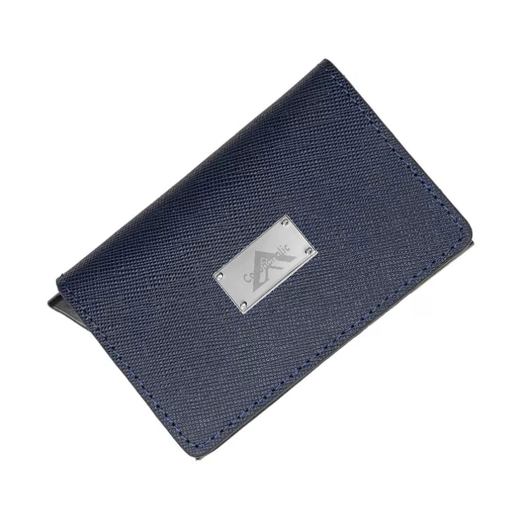 "Card Holder"

with our patented metal Label on it
