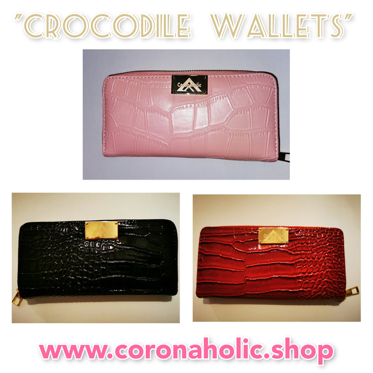 "Crocodile Wallets" 

with our patented metal Label on it