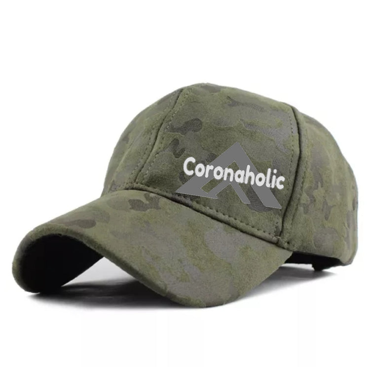 "Camouflage-Line Faux-Suede Leather Caps" for Ladies&Men made by Coronaholic Design&Label