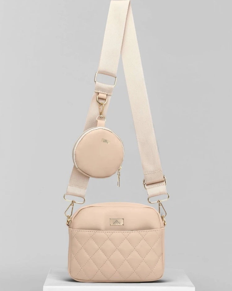"Crossbag with Quilted Design"