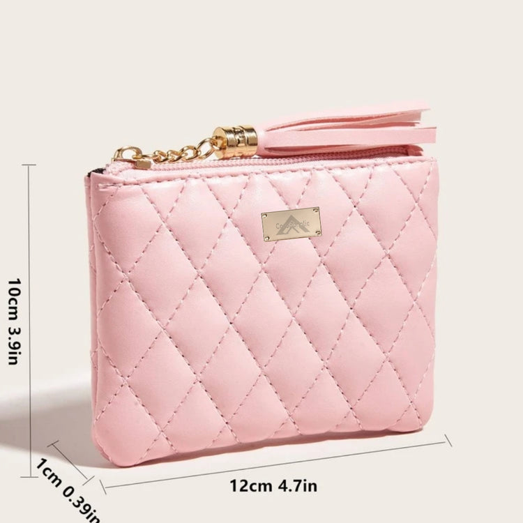 "Quilted mini leather look Wallet"