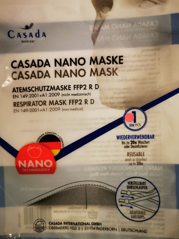FFP2 certified nano masks with adjustable ear clips